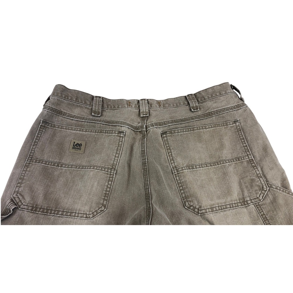 Lee Dungarees Mens Carpenter Pants 40x30 Sand Brown Relaxed Fit Straight Leg - Picture 7 of 9